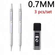 3pcs/Set Mechanical Pencil Set 0.5mm/0.7mm | Professional Drafting Pencil Kit For Writing, Drawing, Sketching | Smooth Writing & Break-Resistant Design,Durable, Office & School Use - Multiple Styles - View 15