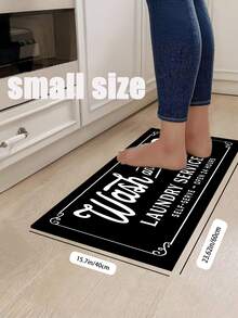 SANJIANGDI 1pc European-Style Carved Borders Pattern Kitchen Mat, 0.6mm Crystal Velvet Soft And Machine Washable.Suitable For Kitchen,Corridors, Bathrooms, Living Rooms, Outdoor Door Mats, And Toilets. Useable Throughout The Year And For Various Holidays. - Multicolor - View 10