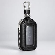 Transparent Window Key Pouch, Universal Car Remote Key Holder, Women's Household Key Bag, Waist Hanging, Business Versatile, Large Capacity, Minimalist Key Chain Bag, Unisex - Black - View 3