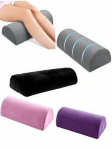 1 buah Bantal Kaki Bulan Sabit Busa Memori, Bantalan Penopang Lutut & Pergelangan Kaki yang Dapat Diatur, Bantal Kaki Bentuk Baji untuk Tidur Miring, Nyaman untuk Punggung, Pinggul, dan Kaki, Cocok untuk Perawat, Lansia, Atlet, dan Pelari - MultiWarna - View 6