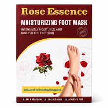 OUKEYA Mascarilla Hidratante para Pies Aroma Rosa, 3 Pares, con Urea, Glicerina, Aceite Mineral y Petrolato, para Pies Secos y Ásperos - 3 pares - Rosa - Ver 1