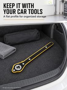 Universal Jack Ratchet Wrench - Dual-Purpose Slotting For Easy Repair And Maintenance Of Cars And Tires - A - View 5