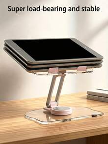 Acrylic Tablet And Phone Stand - Multi-Functional, Rotatable And Adjustable Desktop Stand. This Transparent Multi-Angle Stand Is Suitable For Home And Office Desktop Decoration, And Can Also Be Used As A Decorative Accessory For Halloween, Thanksgiving And Christmas. - B - View 8