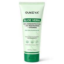 OUKEYA Gel Hidratante de Aloe Vera con Glicerina, Ácido Hialurónico y Extractos Botánicos para Rostro y Cuerpo, Piel Seca, 150 ml - Gel de aloe vera 150 ml - Ver 5