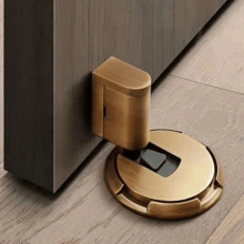1 cái chặn cửa nam châm bằng thép không gỉ chống gió yên tĩnh - tàng hình, lực hít điều chỉnh được giúp đóng cửa chắc chắn - Chặn cửa âm sàn - Xem 13