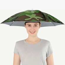 Topi Payung Pelindung Matahari dengan Band Kepala Elastis, Cocok untuk Camping dan Memancing, Perlindungan UV - Topi payung - View 8