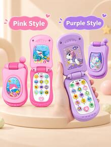 Children's Flip Phone Toy, CPC Multi-Function Early Education Toy, Built-In Nursery Rhymes And Simulated Calls, Animal Sound Sensory Development Toy, Suitable For Toddlers 12 Months And Above Boys And Girls - Add to Cart (priority Shipping) - View 19