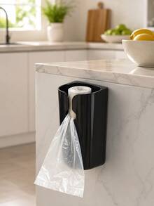 Wall-Mounted Trash Bag Dispenser And Storage Organizer, Kitchen Cabinet Door Storage, Space-Saving Design, Suitable For Home And Office Organization, Trash Bag Holder, Cabinet Storage Solution, Home Essential - Multicolor - View 2