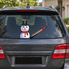 1pc Christmas Windshield Wiper Sticker, Santa Claus Snowman Reindeer Rear Window Decal, Creative Waving Wiper Car Decoration Sticker - Car Exterior Decals - View 13