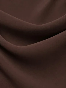 Smilprince Solid Color High Slit Open Shoulder Maxi Formal Dress, Bridesmaid Dress Wedding Spring Brown Fall - Brown - View 8
