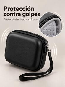 Hard Shell EVA Camera Storage Bag, Shockproof Waterproof Portable Camera Protective Case With Hand Strap, 4.7*3.5 Inches, Compatible With Sony CCD Small Digital Camera Travel Storage Accessories - Multicolor - View 4