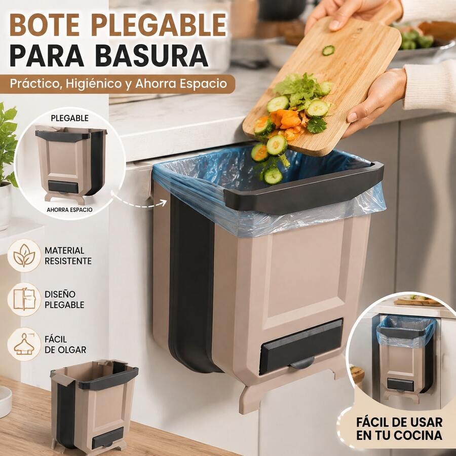 Foldable Kitchen Trash Bag, Durable And Sturdy Design, Collapsible, Space-Saving, Easy To Install And Clean, A Practical Container For Storing Food Waste At Home. - Collapsible Trash Can - View 1