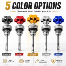1pc Motorcycle Oil Dipstick GY6 Modified Oil Gauge Scooter Oil Cap Modification Accessory - A - View 3