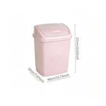 1pc Flip-Top Household Trash Can With Effective Sealing To Isolate Odors, Suitable For Multiple Scenarios Including Living Rooms, Bedrooms And Bathrooms. - Random Color - View 14