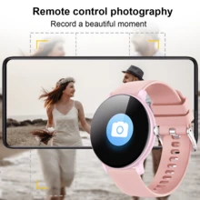 Herrklocka, damklocka, multifunktionell smartwatch med stoppur, stegräknare, kaloriräknare, sportläge, anpassningsbar urtavla, trådlös samtalshantering, fjärrstyrning av kamera, musikuppspelning, påminnelse om notiser och fler funktioner, present till helgdagar - Visa 9