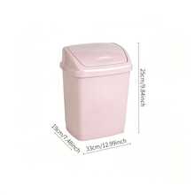 1pc Flip-Top Household Trash Can With Effective Sealing To Isolate Odors, Suitable For Multiple Scenarios Including Living Rooms, Bedrooms And Bathrooms. - Random Color - View 15