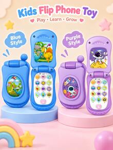 Children's Flip Phone Toy, CPC Multi-Function Early Education Toy, Built-In Nursery Rhymes And Simulated Calls, Animal Sound Sensory Development Toy, Suitable For Toddlers 12 Months And Above Boys And Girls - Add to Cart (priority Shipping) - View 21