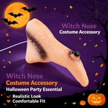 Halloween Fake Long Witch Nose With Elastic String For Cosplay Masquerade Fancy Dress Party Costume Decoration Prop - Multicolor - View 3