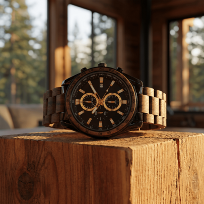 1 montre pour homme, montre à quartz en bois, cadran classique en acier inoxydable, de unique pour père, mari, ami, cadeau approprié pour Pâques, Noël, Pâques, Saint-Valentin, fête des Pères
