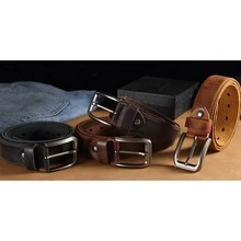 1.57‑Inch Handmade Leather Cowboy Belts For Men,Red Brown Belt,Alloy Pin Buckle,Y2K Belt,Halloween&Fall/Winter Accessories - A - View 10