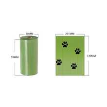 1/5/10 Rolls Pet Waste Bags, Thickened Leak-Proof, Paw Print Pattern, 15 Bags Per Roll, Easy-Tear Pet Waste Bags, Suitable For Dog Walking, Fits Standard Waste Bag Dispenser, Portable For Small, Medium, Large Dogs - Dog Paw Print - View 8