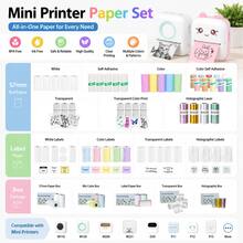 Portable Mini Thermal Paper. Laser/Transparent/Colored/White Adhesive Paper, Self-Adhesive Printing Paper. Suitable For Note-Taking, Work, Photography, Hand-Drawn Sketches, And Memo Use. Prints Without Ink. - View 3