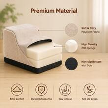 Pet Stairs, Steps. Can Be Used In Living Room Sofa, Bedroom Bed Side And Other Scenarios. Suitable For Small And Medium Pets, Teddy, Bichon, Corgi And Other Dogs. Removable And Washable Fabric Cover. Suitable For Older Pets, Reducing Joint Damage. - Multicolor - View 7