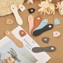 1pc/2pcs/4pcs/5pcs Artificial Leather Snap Fasteners, Sew-On DIY Handmade Buttons, Suitable For Wallets, Handbags, Phone Cases, Jackets, Notebooks And Clothing Sewing Zippers - Multicolor - View 9