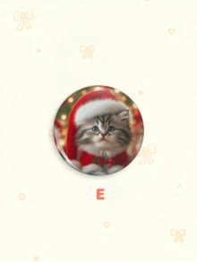1pc/6pcs Cute Costume Kitten Button Badge, Angel Vampire Doctor Santa Graduation Cat Pins, Pet Bag Clothing Accessory, Collectible Gift For Halloween And Christmas - Multicolor - View 16