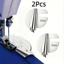 1Pc/2/3/4/6/8Pcs Universal Sewing Hemming Foot Set, 8 Sizes Wide Hemming Presser Feet, Sewing Machine Hemming Feet, Home & Industrial Sewing Machine Curved Hemming Feet - A - View 24