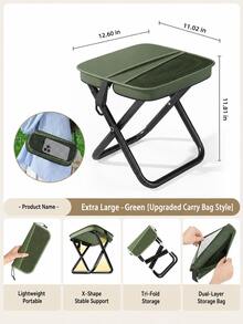 Folding Stool Set, Suitable For Various Terrains, Stable And Non-Slip On The Ground, Foldable And Easy To Store, Perfect For Forest Camping, Pond Fishing Or As Temporary Outdoor Seating - Multicolor - View 13