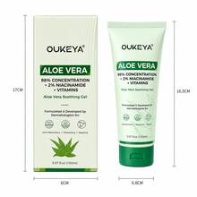 OUKEYA Gel Hidratante de Aloe Vera con Glicerina, Ácido Hialurónico y Extractos Botánicos para Rostro y Cuerpo, Piel Seca, 150 ml - Gel de aloe vera 150 ml - Ver 7