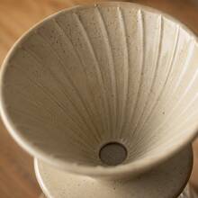 1pc Ceramic Pour Over Coffee Dripper, V-Shaped Reusable Coffee Filter Cup, Home, Cafe, Barista Professional Pour Over Coffee Equipment - Multicolor - View 2