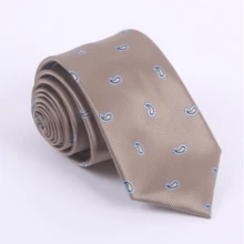 Men's Premium Paisley Flower Jacquard Tie, British Vintage Business Wedding Formal Suit Hand-Tied Necktie Accessory - Multicolor - View 8