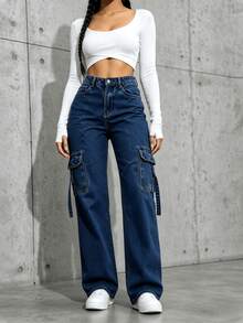 Women Jeans - 2077 Workwear Blue - View 3