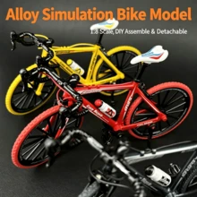 1:8 Alloy DIY Assembly Drop Bar Road Bicycle Model, Detachable Mini Bike, Handmade Assembly Car Model Ornament Toy - Multicolor - View 6