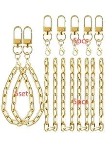 5/10 Sets Lip Gloss Keychain Making Kit, Includes Keychain Clips, Extension Chains, For Keychain Crafting, Wallet Making, DIY Wallet Making - Keychain - View 17