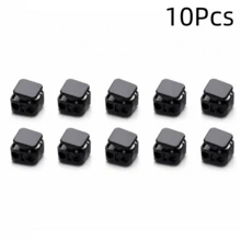 6/10/12Pcs Metal Cord Lock Adjuster, Heavy Duty Double Hole Press, Quick Fastening Drawstring, Universal For Pants Cord, Shoelaces, Zipper Pull - Multicolor - View 16