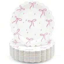 1/10/20 Pcs 7-Inch Butterfly Theme Disposable Paper Plates, Leak-Proof And Thick, 3-Second Quick Cleanup, Suitable For Parties, Camping, Home, Graduation Ceremonies, Valentine's Day, Spring And Summer Events - Multicolor - View 3
