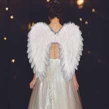 White Angel Wings Costume Accessory, Angel Headband - Perfect For Christmas, Halloween, Parties, Cosplay And Other Costume Accessories - Multicolor - View 5