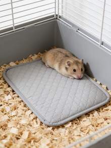 Guinea Pig Cage Liner Pee Pad, Washable Guinea Pig Bedding, Reusable Waterproof Super Absorbent Guinea Pig Urine Pad, Floor Protector Mat For Cats, Dogs, Small Animals, Non-Slip Mat For Rabbits, Hamsters, Rats - Light Grey - View 3
