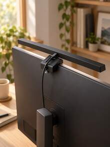 1pc Computer Monitor Hanging Light Bar, Screen Hanging Light, Clip-On Screen Light, Anti-Glare Eye-Protection LED Screen Light, Touch Control USB Reading Desk Lamp, Suitable For Home Office Use, Anti-Blue Light, Gaming - Long Strip Screen Light - View 12