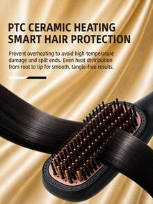 LEVIATECH 4-In-1 Hot Air Styling Brush, One-Step Heating Comb, Straight & Curly Hair Dual-Use Professional Blow Dry Styling Brush - UK Plug(220-240V) - View 6
