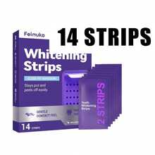 1 Box Of 14 Purple Teeth Whitening Strips, Convenient For Daily Home Use, Easy To Apply, Simple To Use, Gentle And Non-Irritating - Purple Shine Teeth Whitening Strips - View 6