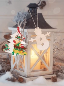 10pcs/30pcs Berbagai Bentuk Bertema Natal, Pengiriman Gaya Acak, Memenuhi Beragam Kebutuhan Dekorasi Liburan, Cocok Untuk Pesta Natal, Ornamen Rumah, Pembuatan Hadiah Buatan Tangan, Tata Letak Suasana Liburan - Mengatur - View 9