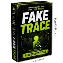 Fake Trace Party Card Game, Hidden Identity Social Deduction Game For 3-8 Players, Fun Interactive Guessing Game For Game Night, Family & Friends Gathering, Gift For Teens Adults Ages 14+, Excellent Halloween And Christmas Gifts. - Multicolor - View 2