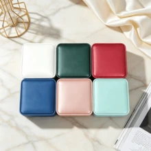 4pcs Elegant Crown Buckle Jewelry Gift Box, Multi-Color PU Leather Bracelet Storage Display Box, Perfect Gift For Birthday And Special Occasions - Same Style, Multiple Colors - View 6
