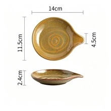 1pc Ceramic Spoon Holder, Leaf-Shaped Kitchen Utensil Rack, Suitable For Kitchen Countertop, Coffee Bar And Tea Station, Can Support Soup Ladle, Spatula And Cutlery Small Spoon Support Rack, Home, Cafe Decorative Kitchen Accessory, Suitable For Gift - View 15