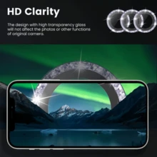 2026 New Blue Lens Film, Glitter Camera Lens Protector Compatible With IPhone 18 Pro/18 Pro Max, Camera Lens Protective Sticker/Rear Cover Protective Ring, Fashionable Phone Accessory - Multicolor - View 7