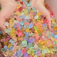 20/50/100pcs Resin Glow-In-The-Dark Animal Figurines, Random Colors, No Power Required, Suitable For Garden, Party, Mini Landscape, Pool, Dollhouse Decoration And Other Holidays, Random Style - Multicolor - View 2
